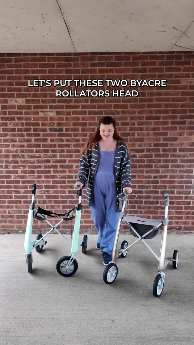 @byACRE Rollator Battle: Carbon Ultralight vs Nordic Pioneer
 
Let’s put these two byACRE rollators head to head and see which one comes out on top.

Weight & portability?
The Carbon Ultralight wins here—it’s the lightest rollator in the world at just 4.8kg and folds down so small.
The Nordic Pioneer is a little heavier at 5.9kg, but still really easy to fold and carry.

Seat comfort?
The Ultralight comes in three widths—mine’s the regular which is fab for indoors, but a bit of a squeeze to sit on.
The Pioneer is much comfier if you’re planning to sit for longer—definitely the one I’d pick for outdoor days.

Style?
I love how both of these look but the Carbon Ultralight is extra sleek without the visible break cables & comes in so many colour options!
The Pioneer’s a bit more limited on colours, but it’s made from eco-friendly materials, which is a big win.

Curb test?
The Ultralight actually did better than I expected—got up and down with no major drama.
But the Pioneer? Glided down like it didn’t even notice the curb. Super smooth.

Different terrain?
The Ultralight works well on smooth surfaces, but outside you feel and hear ever bump in the road.
The Pioneer is an absolute dream. Grass, gravel, even sand—it just handles it all, and it’s so quiet too.

Price?
Ultralight is £529, the Pioneer is £449—so a little easier on the wallet too.

Final verdict?
If you’re mostly indoors and want something light, compact and stylish, the Carbon Ultralight is perfect.
But if you’re out and about a lot and need comfort and smoothness across all terrains, the Nordic Pioneer is the one for you!

Which one would you go for? Let me know in the comments!

#BabeWithAMobilityAid #RollatorWalker #MobilityAid #Disability #MobilityAids #byACRE