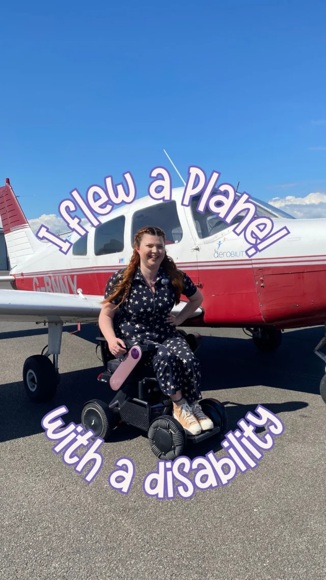 I FLEW A PLANE WITH A DISABILITY!!!! 🛩️

I think it's safe to say this is the wildest and most unexpected thing I have and probably will take on as part of my 30 new things in my 30th year challenge! Average Disabled Jen vs Flying a plane!

In my original #30for30 list I had written fly as a wheelchair user but I definitely didn't think I'd be flying myself but when I discovered @aerobility thanks to @lady_firefox I knew I had to give it a go! Aerobility are a charity that offer subsidised flying lessons for people with disabilities to open up the magic of flying to all! and it was out of this world!

We headed down to @lyddairport and @lydd_aeroclub for my introductory flight and we couldn't have picked a better day for it and I hyped myself up with flying songs (defying gravity, me & the sky, airplanes etc) whilst we drove. 

When it was time to get in the plane I transferred from my wheelchair onto the wing and scooched (they have the option for you to use a hoist) and then it was time to fly.

I spent most of the flight in absolute disbelief that I was actually flying a plane and whilst my amazing instructor Andy was there for support the whole time I was amazed by how much I was in control. I thought I'd be terrified but it was strangely calming. We had stunning views of the white cliffs of Dover, the harbour and castle. It was also lovely to share the experience with my support worker Beth who got to come along for the ride!

This is an experience I never ever ever thought I would do pre disability, let alone now but it was the most incredible once in a lifetime experience that I will truly never forget! 

I highly recommend giving it a go so if you fancy it get in touch with Aerobility, they have a few sites across the country. If you want to watch the full vlog experience make sure you're in my broadcast channel!

Would you try this? Let me know in the comments! What do you think I should try next? It will be tough to top this!

#Disability #DisabledJoy #Aerobility #Jennis30InHer30thYear #AverageDisabledJen #ChronicallyJenni