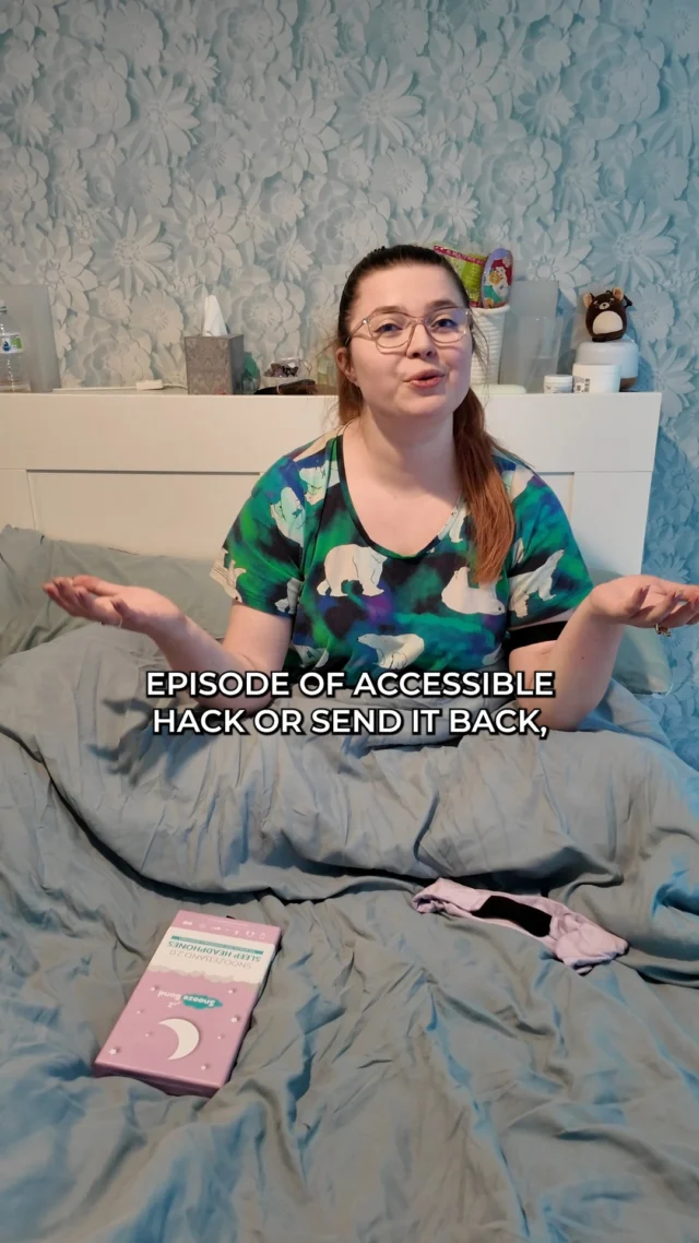 Accessible Hack or Send It Back?! Snoozeband edition!

Welcome back to the series where I try out accessible gadgets so you don’t have to! Today we’re testing the Snoozeband 2.0 –a soft, breathable headphone band designed to be worn while lying down or sleeping. It's been coming up on my pages for ages so I finally decided to give it a try because it's perfect in theory, right?

As a side-sleeper with chronic pain who listens to audiobooks to get to sleep, I really wanted this to work. The fabric is lightweight and super comfy, and the headphones are impressively thin – I barely feel them when lying on my side! Plus, the Velcro strap makes it easy to take on and off, and the internal parts can be removed so you can actually wash it. Win.

But... for the price, I expected a bit more polish. The charging port is just a hole in the fabric (a bit of a faff), and it does sometimes slip off in the night. And sadly, it didn’t quite block out my partner’s snoring solo, so I still needed earplugs underneath.

That said, it is great for listening to audiobooks or podcasts without disturbing anyone else – especially useful if, like me, you spend a lot of time lying down due to illness and want to listen comfortably any time, anywhere.

So what do you think – accessible hack or send it back?
Let me know your thoughts in the comments!

#AccessibleGadgets #ChronicIllnessHacks #DisabilityTech #ProductReview #Snoozeband #SideSleeperSolutions #ChronicLife #DisabilityContentCreator #MobilityAidReviews #AccessibleTech #HacksOrSendBack